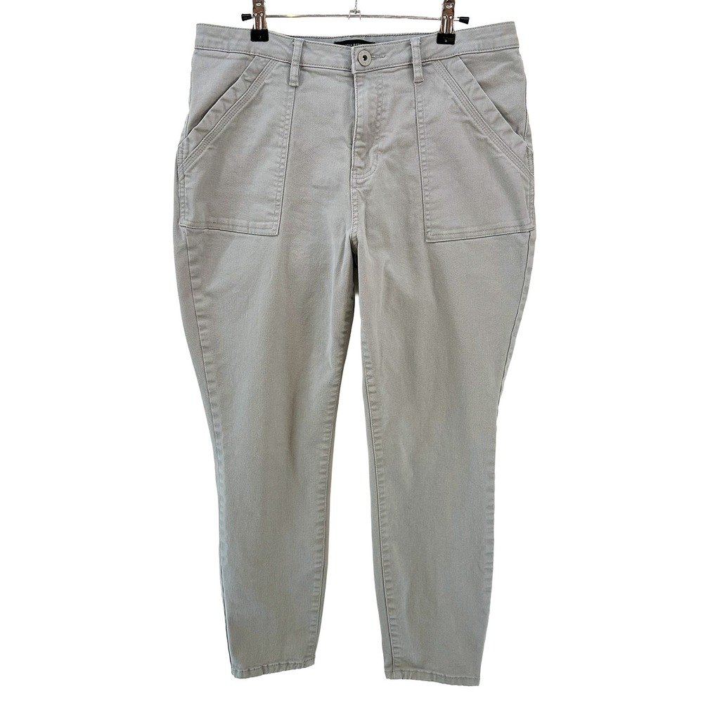 BANANA REPUBLIC Women's Twill Utility Pocket High Rise Jeans / Pants • 12 • gray